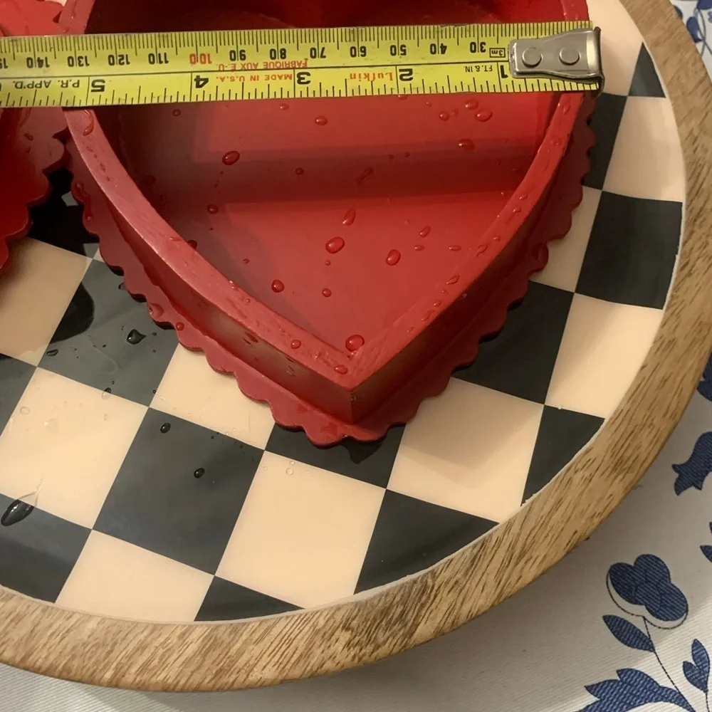 Red Heart-Shaped Decorative box